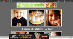 Desktop Screenshot of cuisineetcitations-leblog.com