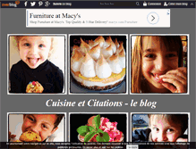 Tablet Screenshot of cuisineetcitations-leblog.com
